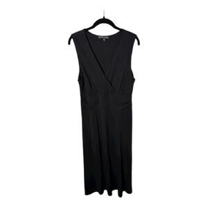 Chris McLaughlin Black Wrap Midi Dress 14